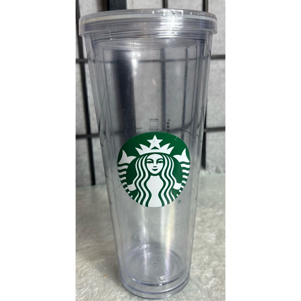 Starbucks Clear Acrylic Cold Cup Double Wall Tumbler